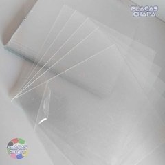 Placa Folha PETG Cristal Transparente 0.50mm X 100cm X 50cm (a unidade) - Placaschapa