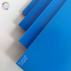 Placa PS Poliestireno Azul 3mm X 50cm X 50cm (a unidade)