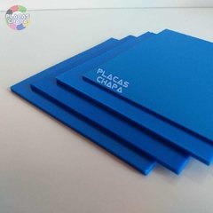 Placa PS Poliestireno Azul 1mm X 50cm X 50cm (a unidade) - loja online