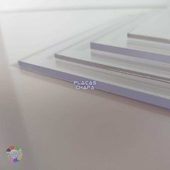 Placa PS Cristal Poliestireno 2mm X 100cm X 50cm (a unidade) - Placaschapa