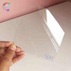 Placa Folha PETG Cristal Transparente 0.50mm X 100cm X 50cm (a unidade)