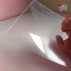 Placa Folha PETG Cristal Transparente 0.50mm X 50cm X 50cm (a unidade) - comprar online