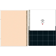 Caderno West Village - Fundo Branco com Poá - comprar online