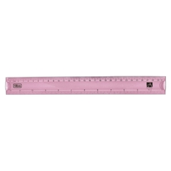 Régua Flexível - 30cm Rosa - comprar online