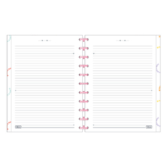 Caderno Tilidisco Capa Dura Universitário 10 Matérias Happy 160 Folhas na internet