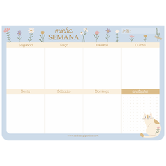 Bloco Planner Semanal Delicata - Gatinho