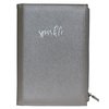 Caderno com Estojo Cinza Mettalic - "Never Lose Your Sparkle"