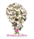 Buquê de Noiva em Formato Cascata com Orquídeas Phalaenopsis Brancas Naturais - BN00246 - comprar online