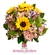 Buquê de Noiva de Asltroemerias Cor de Rosa, Girassóis e Alstroemerias Mesclada - BN00250 - comprar online