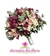 Buquê de Noiva Descontruído Marsala com Cor de Rosa e Branco de Alstroemerias - BN00263