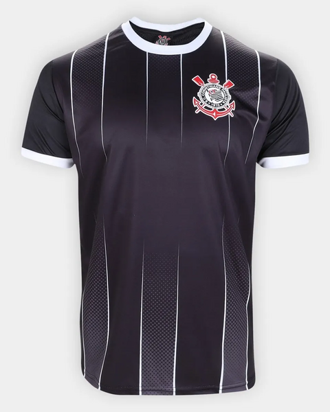 Camiseta Corinthians Stroke Masculina - Vermelho+Preto