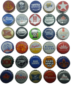 30 tampinhas de cervejas estrangeiras - comprar online