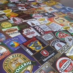 300 rótulos de cerveja para decoração