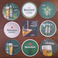 9 bolachas de chopp da Heineken - porta-copos cerveja - comprar online