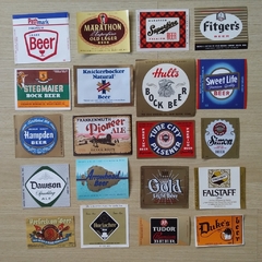 20 rótulos antigos de cerveja dos EUA