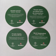 4 bolachas brasileiras Heineken - Edição Champions League na internet