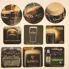9 bolachas de chopp Guinness - porta-copos cerveja