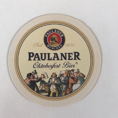 Kit 24 bolachas de chopp Paulaner - porta-copos cerveja - comprar online
