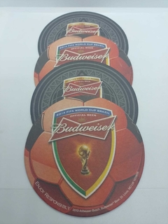 20 Bolachas de chopp da Budweiser - Edição Copa de 2014 - loja online
