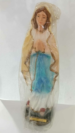 Virgen de Lourdes de Yeso 20 cm.