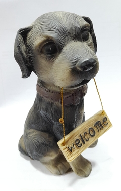 Perros Welcome de Resina 14 cm. Dos Modelos. - comprar online