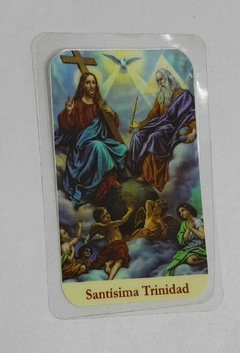 Estampitas Plastificadas con Oración en el Reverso - tienda online