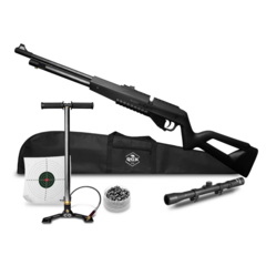 CARABINA AIRGUN PCP G850 5,5MM QGK+CAPA+CHUMBO+LUNETA+BOMBA