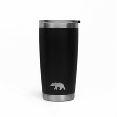 COPO TÉRMICO TUMBLER 20 OZ 591 ML QGK PRETO COM TAMPA