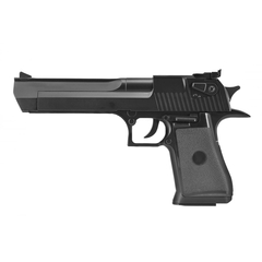 PISTOLA AIRGUN SPRING DESERT EAGLE BK 6MM+MALETA+BBS+ALVO na internet