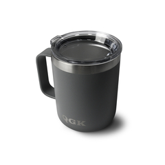 CANECA TÉRMICA MUG 12 OZ 335 ML QGK CINZA COM TAMPA na internet