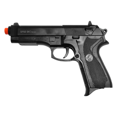 PISTOLA DE AIRSOFT SPRING SP92 6MM QGK + BBS + ALVO - comprar online