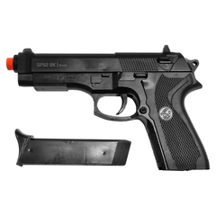 PISTOLA DE AIRSOFT SPRING SP92 6MM QGK na internet