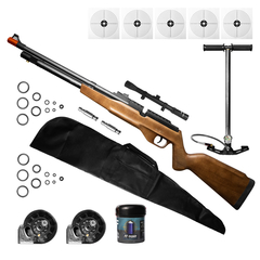 CARABINA AIRGUN PCP G850M 5,5MM QGK+CAPA+PICBOY+LUNETA+BOMBA