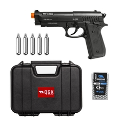 PISTOLA AIRGUN PT92 NBB 4,5MM QGK + CASE + ESFERAS + CO2