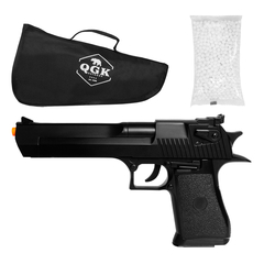 PISTOLA AIRGUN SPRING DESERT EAGLE BK 6MM - QGK + CAPA + BBS