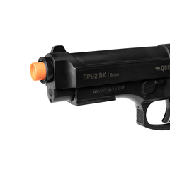 Imagem do PISTOLA DE AIRSOFT SPRING SP92 6MM QGK + CAPA + ALVOS