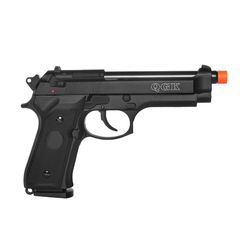 PISTOLA DE AIRSOFT A GÁS GBB QGK 92 SLIDE METAL BK 6MM - QGK - comprar online