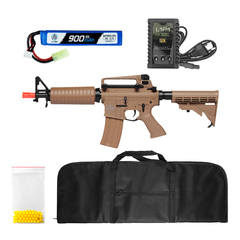 RIFLE AIRSOFT AEG M4 ECHO S-2 QGK +CAPA+BATERIA+RECARR+BBS