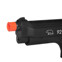 PISTOLA DE AIRSOFT A GÁS GBB QGK 92 SLIDE METAL BK 6MM - QGK na internet