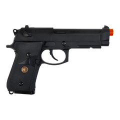 PISTOLA AIRSOFT GBB GREEN GÁS M9A1 BK 6MM-WE+CASE+BBS+ALVO - comprar online