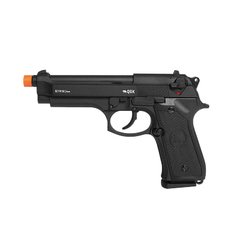 PISTOLA DE AIRSOFT Á GÁS GBB 92 FM BLACK 6MM - QGK