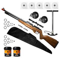 CARABINA AIRGUN PCP G850M 5,5 QGK+CAPA+2HELLBOY+LUNETA+BOMBA