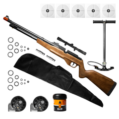 CARABINA AIRGUN PCP G850M 5,5 QGK+CAPA+HELLBOY+LUNETA+BOMBA