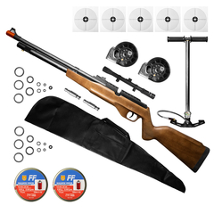 CARABINA AIRGUN PCP G850M 5,5 QGK+CAPA+2BPOWER+LUNETA+BOMBA