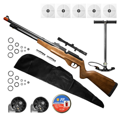 CARABINA AIRGUN PCP G850M 5,5MM QGK+CAPA+BPOWER+LUNETA+BOMBA