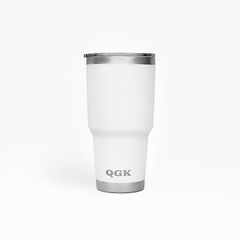 COPO TÉRMICO TUMBLER 30 OZ 887 ML QGK BRANCO COM TAMPA - comprar online