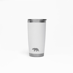 COPO TÉRMICO TUMBLER 20 OZ 591 ML QGK BRANCO COM TAMPA