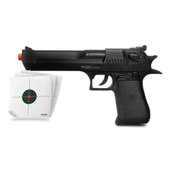 PISTOLA AIRGUN SPRING DESERT EAGLE BK 6MM-QGK + ALVO