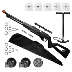 CARABINA AIRGUN PCP G850 5,5MM QGK+CAPA+CHUMBO+LUNETA+BOMBA