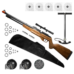 CARABINA AIRGUN PCP G850M 5,5MM QGK+CAPA+CHUMBO+LUNETA+BOMBA